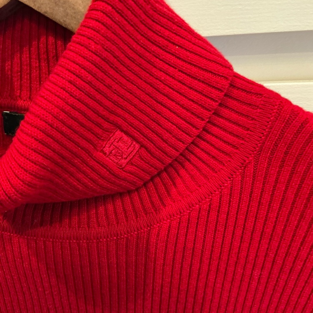 Ralph Lauren Vibrant Red Turtleneck Sweater - Picture 4 of 6